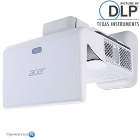 Ултракъсофокусен проектор Acer U5220+wall mount kit